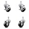 Service Caster 3 Inch Phenolic Wheel Swivel 3/8 Inch Threaded Stem Caster Brakes SCC, 2PK SCC-TS20S314-PHS-381615-2-TLB-2 - alternate 4